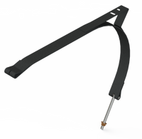 19" D Tank Black Powder Coated Strap w/ Step Mount