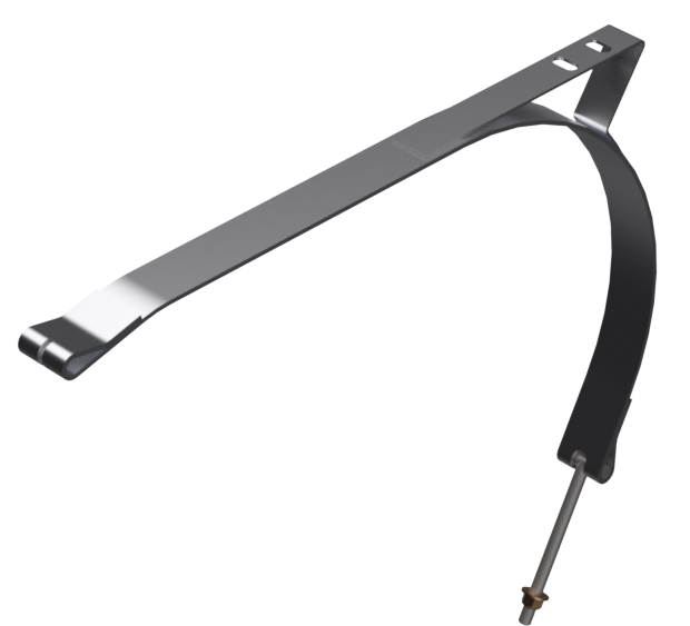 19" D Tank Stainless Steel Strap w/ Step Mount