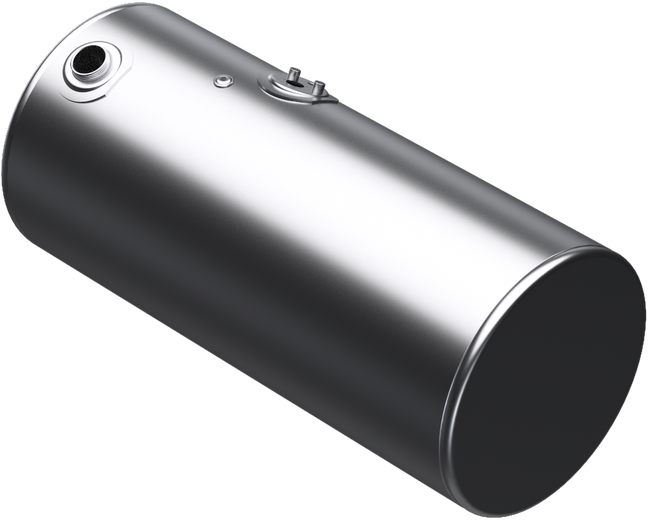 107 Gallons 24.5"D x 52.5"L - Kenworth Style - Rear Fill Milgrade