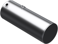 132 Gallons 24.5"D x 64.75"L - Kenworth Style - Rear Fill Milgrade