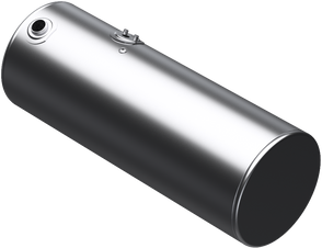 132 Gallons 24.5"D x 64.75"L - Kenworth Style - Rear Fill Milgrade