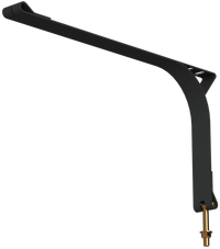 T-BOLT TO LOOP WITH SLIT 31-1/4" BLACK POWDER SATIN COMBO STRAP