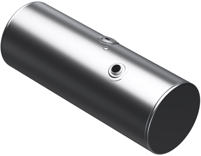 132 Gallons 24.5"D x 64.75"L - Kenworth Style - Front Fill Milgrade