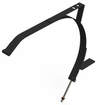 6" T-BOLT TO LOOP 43-3/4" BLACK POWDER SATIN STEEL COMBO STRAP