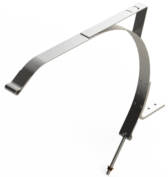 6" T-BOLT TO LOOP 43-3/4" STAINLESS STEEL COMBO STRAP
