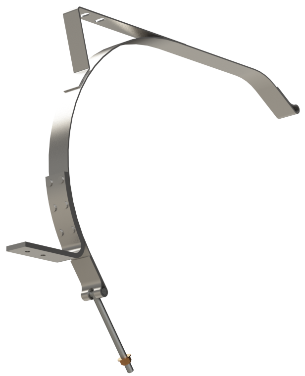 6" T-BOLT TO LOOP 43-3/4" STAINLESS STEEL COMBO STRAP