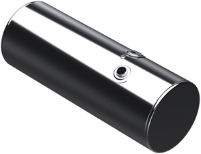 132 Gallons 24.5"D x 64.75"L - Kenworth Style - Front Fill Polished