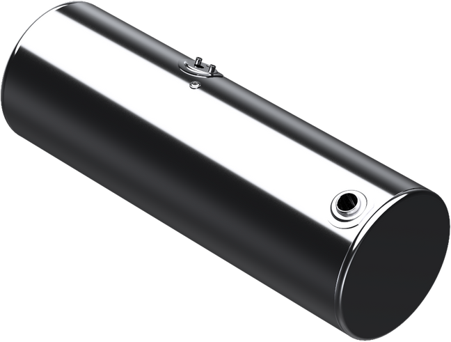 147 Gallons 24.5"D x 72"L - Kenworth Style - Rear Fill Polished