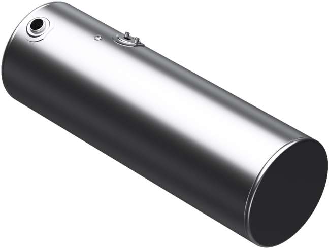 147 Gallons 24.5"D x 72"L - Kenworth Style - Rear Fill Milgrade