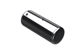 138 Gallons 26"D x 60"L - Peterbilt Style Rear Fill Polished