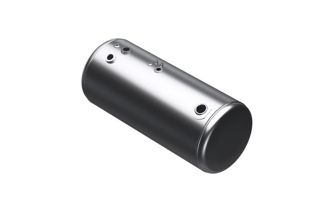 124 Gallons 26"D x 53.87"L - Peterbilt Style - Rear Fill Milgrade, Split