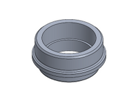 1 1/2" NPTF MEDIUM DUTY MILGRADE ALUMINUM FLANGE