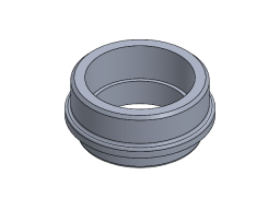 1 1/2" NPTF MEDIUM DUTY MILGRADE ALUMINUM FLANGE