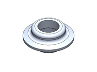 1 1/4" NPTF HEAVY DUTY MILGRADE ALUMINUM FLANGE