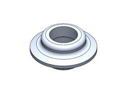 1 1/4" NPTF HEAVY DUTY MILGRADE ALUMINUM FLANGE