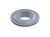 1" NPTF MILGRADE ALUMINUM FLANGE