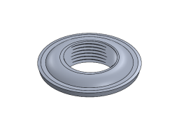 1" NPTF MILGRADE ALUMINUM FLANGE