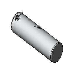 118 Gallons 22"D x 72"L - Kenworth Style - Rear Fill Polished