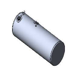 132 Gallons 24.5"D x 64.75"L - Kenworth Style - Front Fill Milgrade