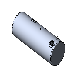 132 Gallons 24.5"D x 64.75"L - Kenworth Style - Rear Fill Milgrade