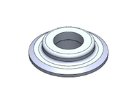 2" NPTF HEAVY DUTY MILGRADE ALUMINUM FLANGE TYPE 1