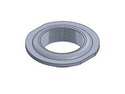 2" NPTF MILGRADE ALUMINUM FLANGE