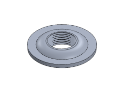3/4" NPTF MILGRADE ALUMINUM FLANGE