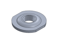 3/8" NPTF MILGRADE ALUMINUM FLANGE