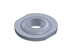 3/8" NPTF MILGRADE ALUMINUM FLANGE