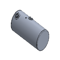 76 Gallons 22"D x 46"L - Kenworth Style - Rear Fill Milgrade