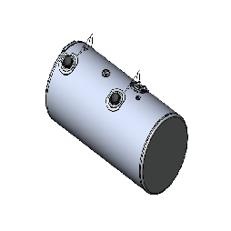 98 Gallons 24.5"D x 48.12"L - Kenworth Style - Front Fill Polished, Split