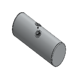 99 Gallons 22"D x 60"L - Kenworth Style Center Fill Polished