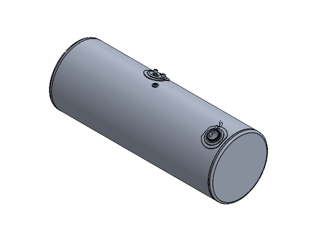 99 Gallons 22"D x 60"L - Kenworth Style - Rear Fill Milgrade