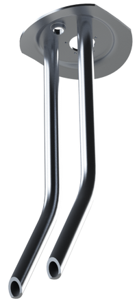 22" MILGRADE ALUMINUM KENWORTH ADAPTER PLATE WITH TUBES