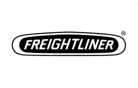 Freightliner logo in black and white