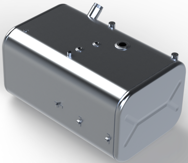 56 Gallons 18.25"H x 22"W x 33.25"L - Ford Style- Rear Fill Milgrade