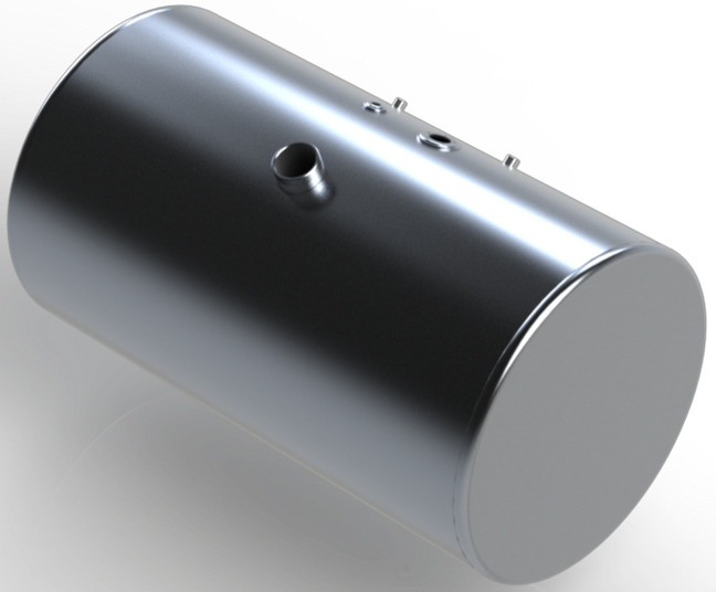 104 Gallons 26.25"D x 44.25"L - International Style Ditch Side - Center Fill Milgrade