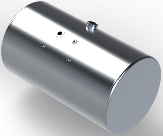 104 Gallons 26.25"D x 44.25"L - International Style Ditch Side - Center Fill Milgrade