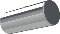 118 Gallons 24.5"D x 58"L - Kenworth Style - Rear Fill Polished