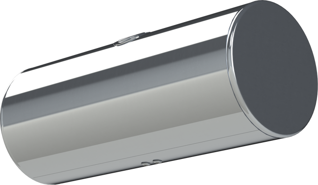 118 Gallons 24.5"D x 58"L - Kenworth Style - Rear Fill Polished