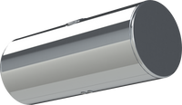 118 Gallons 24.5"D x 58"L - Kenworth Style - Rear Fill Polished