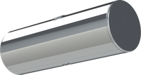 147 Gallons 24.5"D x 72"L - Kenworth Style - Rear Fill Polished