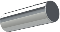 147 Gallons 24.5"D x 72"L - Kenworth Style - Rear Fill Polished