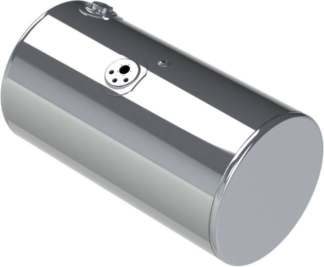 88 Gallons 24.5"D x 43"L - Kenworth Style - Rear Fill Polished