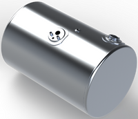 73 Gallons 24.5"D x 36"L - Kenworth Style - Rear Fill Milgrade