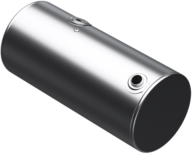 107 Gallons 24.5"D x 52.5"L - Kenworth Style - Rear Fill Milgrade