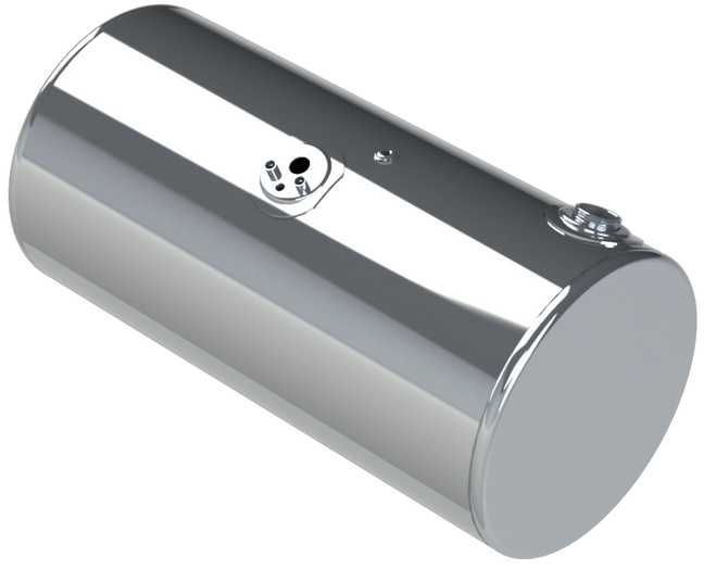 97 Gallons 24.5"D x 47.5"L - Kenworth Style - Front Fill Polished