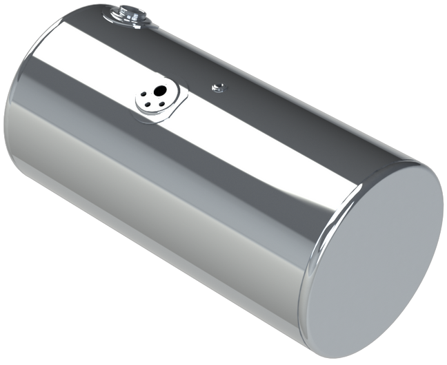 97 Gallons 24.5"D x 47.5"L - Kenworth Style - Rear Fill Polished