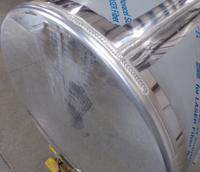 88 Gallons 24.5"D x 43"L - Kenworth Style - Rear Fill Polished