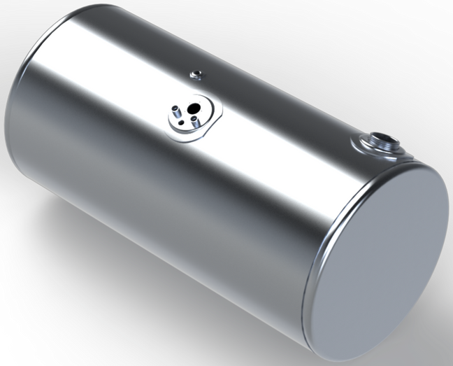 97 Gallons 24.5"D x 47.5"L - Kenworth Style - Rear Fill Milgrade